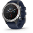 Garmin Quatix 6 Watch 47mm, w/Captain Blue Band, Gray, 010-02158-90