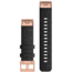 Garmin Quick Fit 20 Watch Band, Heathered Black Nylon w/ Rose Gold, 20 mm, 010-12874-00