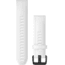 Garmin Quick Fit 20 Watch Band, White Silicone with Black Hardware, 20 mm, 010-12865-00
