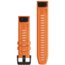 Garmin Quick Fit 22 Watch Band, Ember Orange Silicone, 22 mm, 010-12863-01