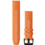 Garmin Quick Fit 22 Watch Band, Ember Orange Silicone, 22 mm, 010-12863-01