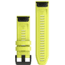 Garmin Quick Fit 26 Watch Band, Amp Yellow Silicone, 26 mm, 010-12864-04