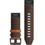 Garmin Quick Fit 26 Watch Band, Chestnut Leather, 26 mm, 010-12864-05