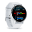 Garmin Venu 3 Watch, Silver Stainless Steel Bezel w/ Whitestone Case and Silicone Band, 010-02784-00