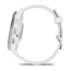 Garmin Venu 3 Watch, Silver Stainless Steel Bezel w/ Whitestone Case and Silicone Band, 010-02784-00