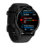 Garmin Venu 3 Watch, Slate Stainless Steel Bezel w/ Black Case and Silicone Band, 010-02784-01