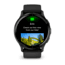 Garmin Venu 3 Watch, Slate Stainless Steel Bezel w/ Black Case and Silicone Band, 010-02784-01