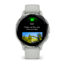 Garmin Venu 3S Watch, Silver Stainless Steel Bezel w/ Sage Gray Case and Silicone Band, 010-02785-01