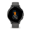 Garmin Venu 3S Watch, Slate Stainless Steel Bezel w/ Pebble Gray Case and Silicone Band, 010-02785-00