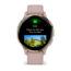 Garmin Venu 3S Watch, Soft Gold Stainless Steel Bezel w/ Dust Rose Case and Silicone Band, 010-02785-03