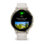 Garmin Venu 3S Watch, Soft Gold Stainless Steel Bezel w/ Ivory Case and Silicone Band, 010-02785-04