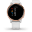 Garmin Vivoactive 4S GPS Smartwatch, White/Rose Gold, 010-02172-21