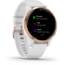 Garmin Vivoactive 4S GPS Smartwatch, White/Rose Gold, 010-02172-21