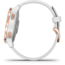 Garmin Vivoactive 4S GPS Smartwatch, White/Rose Gold, 010-02172-21