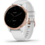 Garmin Vivoactive 4S GPS Smartwatch, White/Rose Gold, 010-02172-21