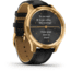 Garmin Vivomove 3 Luxe Hybrid Smartwatch w/Leather Band, 24K Gold/Black, 010-02241-02