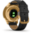 Garmin Vivomove 3 Luxe Hybrid Smartwatch w/Leather Band, 24K Gold/Black, 010-02241-02