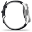 Garmin Vivomove 3 Luxe Hybrid Smartwatch w/Leather Band, Navy/Silver, 010-02241-00
