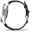 Garmin Vivomove 3 Luxe Hybrid Smartwatch w/Leather Band, Navy/Silver, 010-02241-00