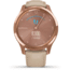 Garmin Vivomove 3 Luxe Hybrid Smartwatch w/Leather Band, Rose Gold/Light Sand, 010-02241-01