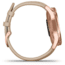 Garmin Vivomove 3 Luxe Hybrid Smartwatch w/Leather Band, Rose Gold/Light Sand, 010-02241-01