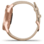 Garmin Vivomove 3 Luxe Hybrid Smartwatch w/Leather Band, Rose Gold/Light Sand, 010-02241-01