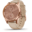 Garmin Vivomove 3 Luxe Hybrid Smartwatch w/Leather Band, Rose Gold/Light Sand, 010-02241-01
