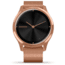 Garmin Vivomove 3 Luxe Hybrid Smartwatch w/Milanese Band, 18K Rose Gold/Black, 010-02241-04
