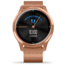 Garmin Vivomove 3 Luxe Hybrid Smartwatch w/Milanese Band, 18K Rose Gold/Black, 010-02241-04