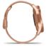 Garmin Vivomove 3 Luxe Hybrid Smartwatch w/Milanese Band, 18K Rose Gold/Black, 010-02241-04