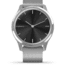 Garmin Vivomove 3 Luxe Hybrid Smartwatch w/Milanese Band, Silver/Black, 010-02241-03