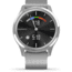 Garmin Vivomove 3 Luxe Hybrid Smartwatch w/Milanese Band, Silver/Black, 010-02241-03