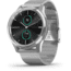 Garmin Vivomove 3 Luxe Hybrid Smartwatch w/Milanese Band, Silver/Black, 010-02241-03