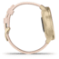 Garmin Vivomove 3 Style Hybrid Smartwatch w/Nylon Band, Blush Pink/Gold, Nylon, 010-02240-02