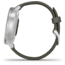Garmin Vivomove 3 Style Hybrid Smartwatch w/Silicone Band, Moss Green/Silver, 010-02240-01