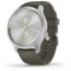 Garmin Vivomove 3 Style Hybrid Smartwatch w/Silicone Band, Moss Green/Silver, 010-02240-01