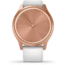 Garmin Vivomove 3 Style Hybrid Smartwatch w/Silicone Band, Rose Gold/White,, 010-02240-00