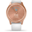 Garmin Vivomove 3 Style Hybrid Smartwatch w/Silicone Band, Rose Gold/White,, 010-02240-00