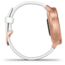Garmin Vivomove 3 Style Hybrid Smartwatch w/Silicone Band, Rose Gold/White,, 010-02240-00
