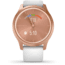 Garmin Vivomove 3 Style Hybrid Smartwatch w/Silicone Band, Rose Gold/White,, 010-02240-00