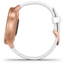 Garmin Vivomove 3 Style Hybrid Smartwatch w/Silicone Band, Rose Gold/White,, 010-02240-00