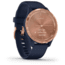Garmin Vivomove 3S Hybrid Smartwatch, Navy/Rose Gold, 010-02238-03