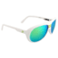 Gatorz Elymwh17mMwh Ely Matte White Frame Multi Layer Green Lens Sunglasses
