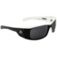 Gatorz Mlkbwh01pBwh Malkin Black White Frame Grey Polarized Lens Sunglasses