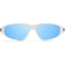 Gatorz Revenant Sunglasses, Frost w/Black Logo Frame, Smoke Optimized Polarized w/ Blue Mirror Lens, Frost, Medium, 841235128547