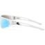 Gatorz Revenant Sunglasses, Frost w/Black Logo Frame, Smoke Optimized Polarized w/ Blue Mirror Lens, Frost, Medium, 841235128547