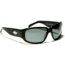 Gatorz Saphron Sunglasses, Black Frame, Grey Lens
