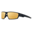 Gatorz Warhawk Sunglasses, Black, Matte Black Logo, Digitally Optimized Polarized OPz Gold Mirror, Black, One Size, 841235127328