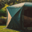 Gazelle G6 6-Sided Portable Gazebo Pop-Up Hub Screen Tent With 3 Pak of Wind Panels, Alpine Green, 8-Person, GK910