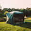 Gazelle G6 6-Sided Portable Gazebo Pop-Up Hub Screen Tent With 3 Pak of Wind Panels, Alpine Green, 8-Person, GK910